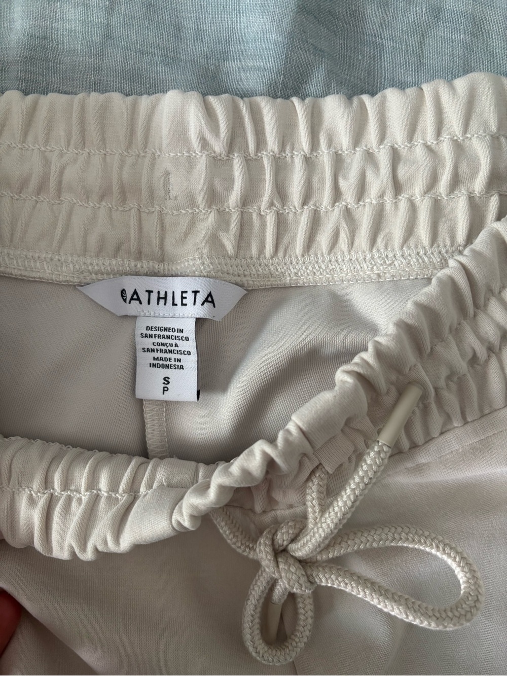 Athleta Wide-Leg Drawstring Sweatpants - Picture 2 of 2